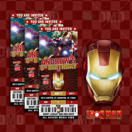 Iron Man Cartoon Party Bottle Labels – Cartoon Invites