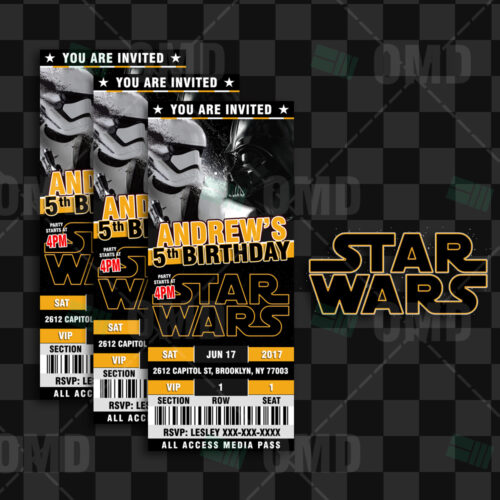 Star Wars Cartoon Party Bottle Labels – Cartoon Invites
