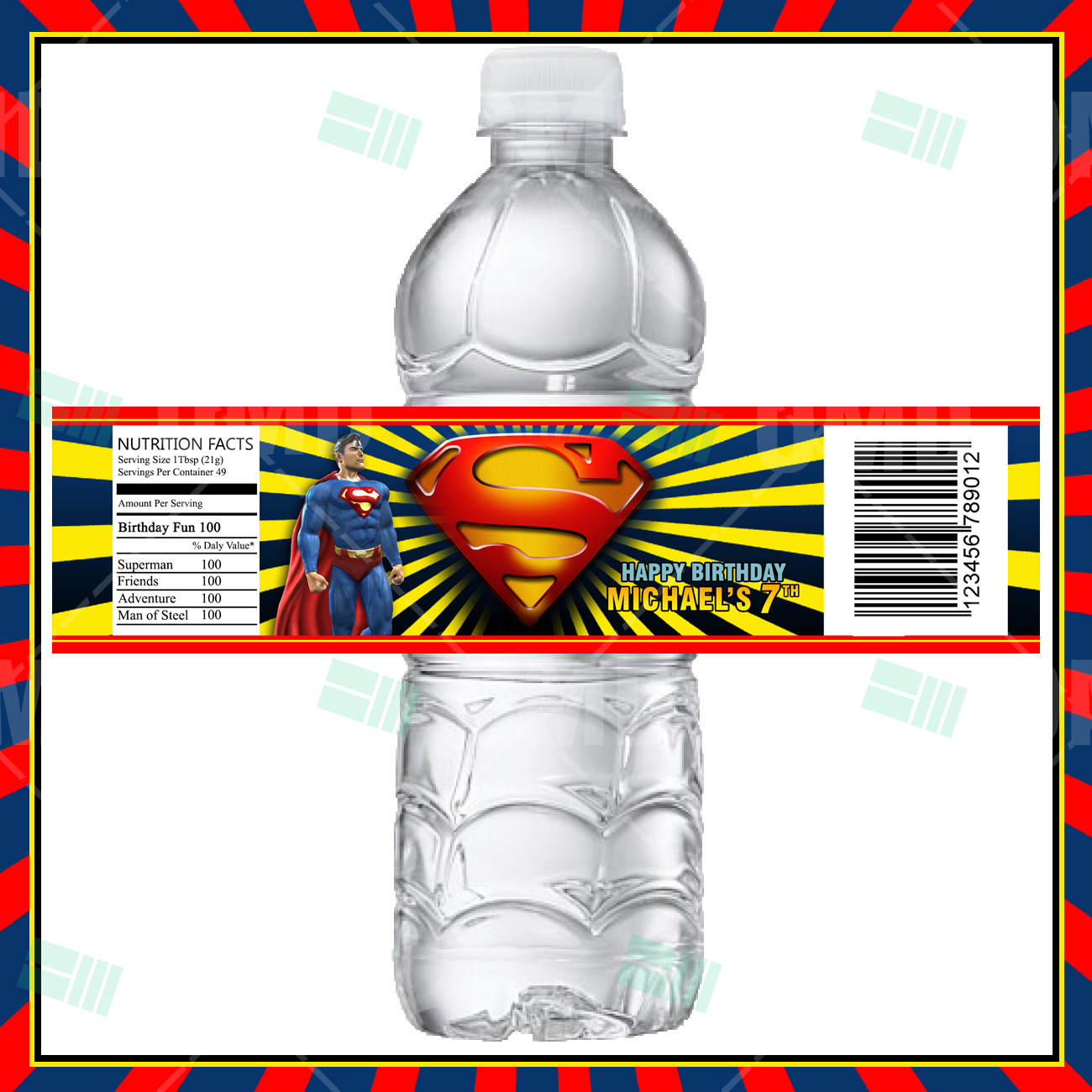 Superman Water Bottle 