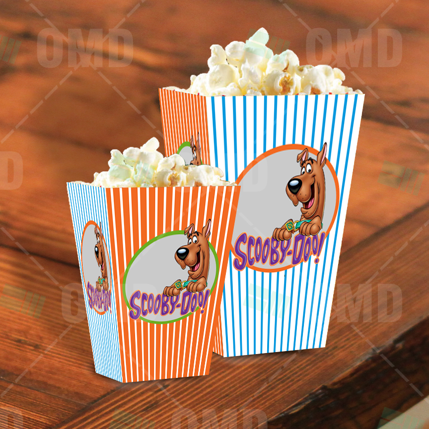 Scooby-Doo Cartoon Party Popcorn Boxes – Cartoon Invites