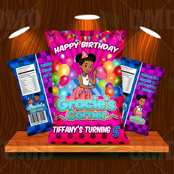 Gracie s Corner Birthday Party Potato Chip Bags Cartoon Invites gracie-s-corner-birthday-party-potato-chip-bags-cartoon-invites